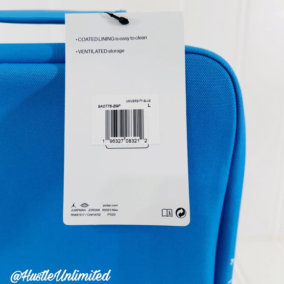 Nike Air Jordan UNC Travel Shoe Bag Box University Blue Handbag Large - Picture 6 of 9